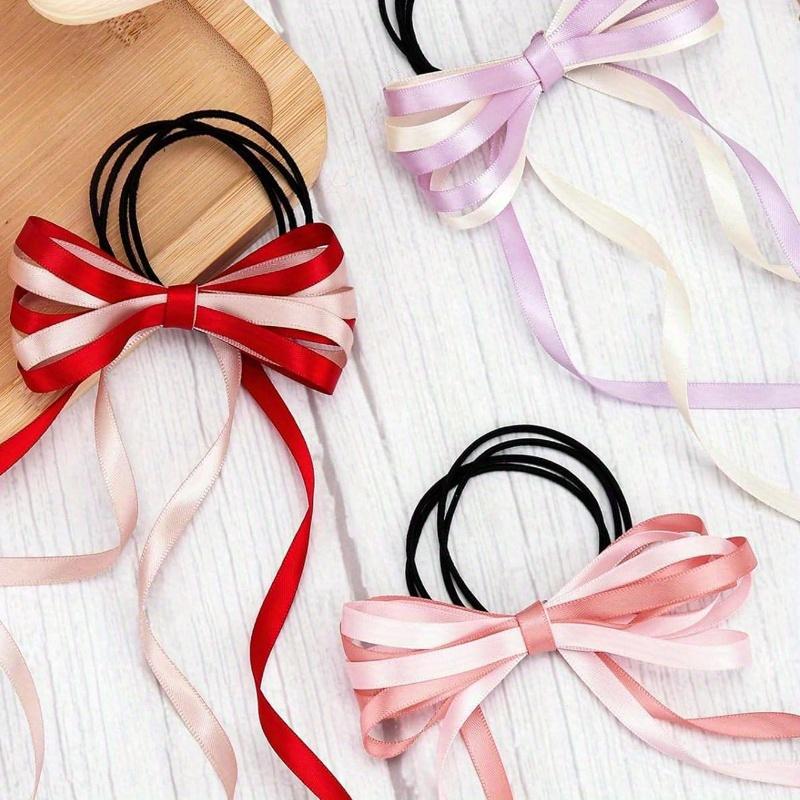 Satin Ribbon Fabric Ribbon Silk Ribbon Assorted Colors Rolls, 2/5" Wide Valentines Ribbons Perfect for Bouquet Gift Wrapping, Bow Making Crafts