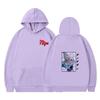 Unisex Anime-Inspired Hooded Sweatshirt With Ribbed Hem Loose Fit 81-90% Cotton 400g Weight Wear