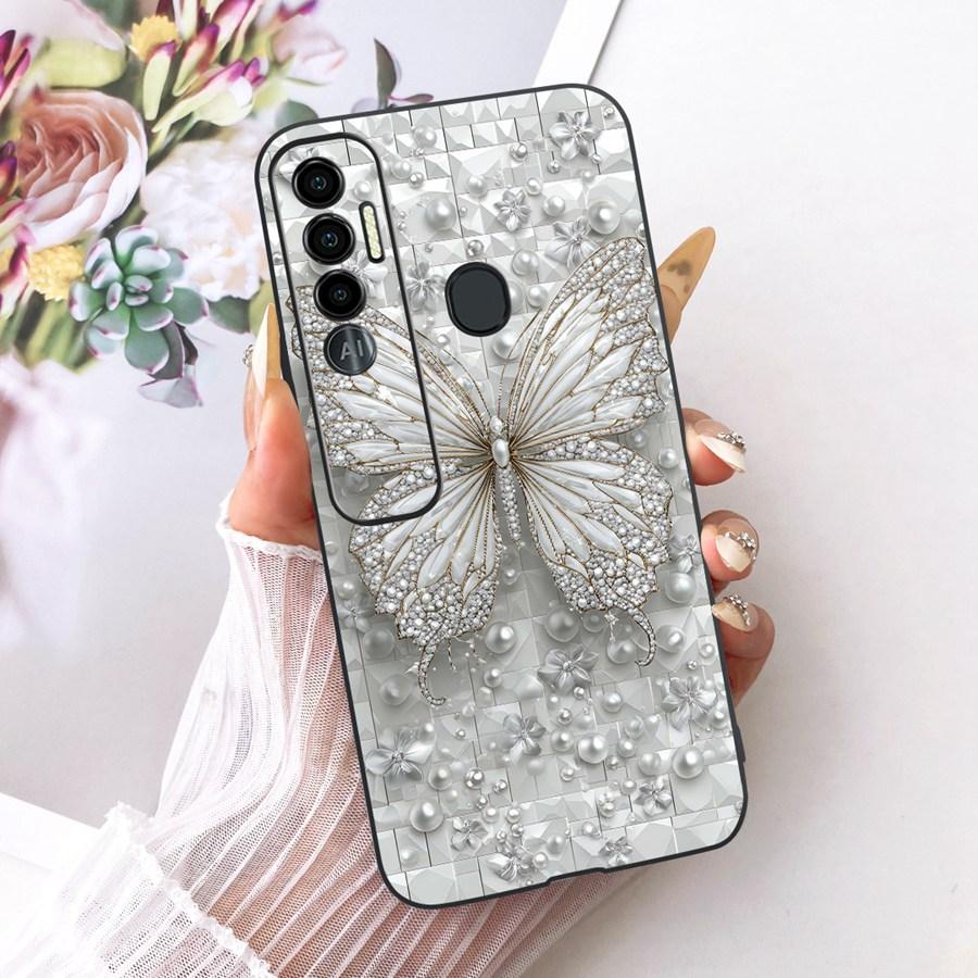 Case For Tecno Spark 7 Pro Phone Back Cover For Tecno Spark7 7T 7Pro  Fashion Style Black Case TPU Soft Silicone Bumper Coque