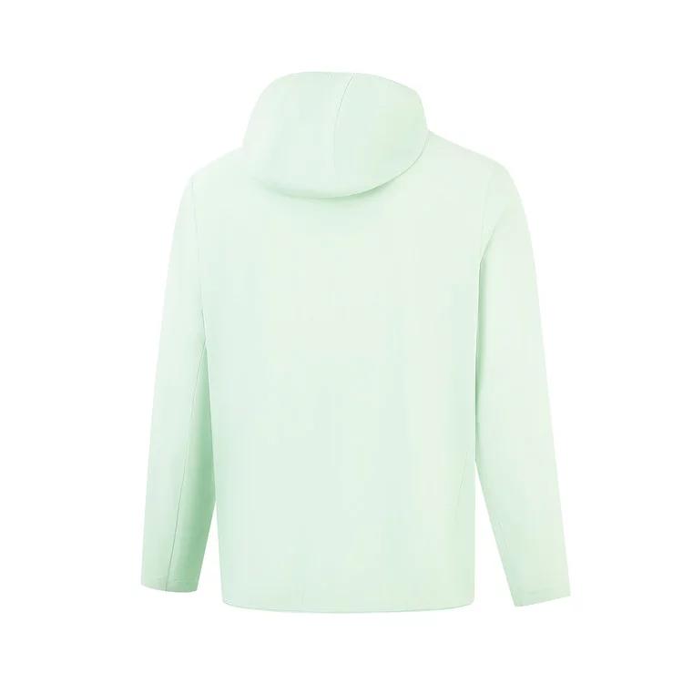 Li-Ning Solid Color Lightweight Breathable Outdoor Windproof Comfortable Versatile Casual Sports Jacket Men jackets Light-Moss-Blue AFDW479-6