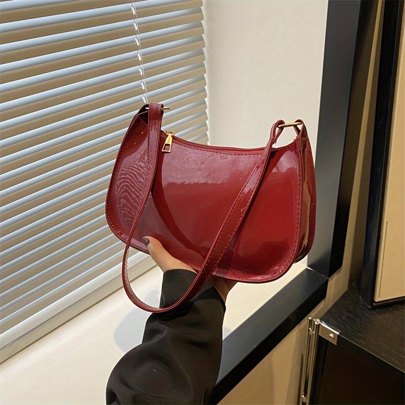 Modische Schlichte Unterarmtasche, Minimalistische Umhängetasche, Stilvolle Handtasche & Reißverschlusstasche für Damen KTB