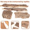 Totority 4 PCS Cork Terrarium Background Natural Cork Bark Backdrop Reptile Climbing Mat Habitat Decor for Spider Lizard Chamelon Turtle Beared