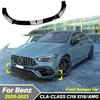For C118 X118 CLA-Class 45 AMG V.2 2020 2021 2022 2023 Front Bumper Lip Splitter Guard Protector Exter Accessories