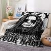 1PC Custom Name Ozzy Osbourne Patterned Flannel Blanket Suitable For All Seasons for Home Decor Warmth and Comfort Gifts Holiday Present_lx
