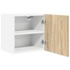 Wall Cabinet Sonoma Oak and White 40 X 31 X 40 Cm