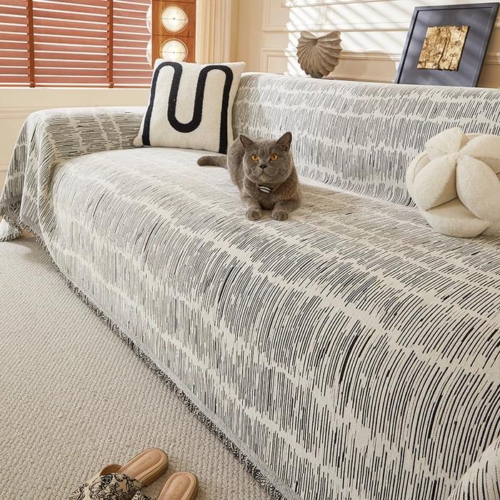 

2025 summer new foreign trade chenille sofa blanket sofa towel dust cover four seasons anti-cat scratch sofa blanket 130x180cm