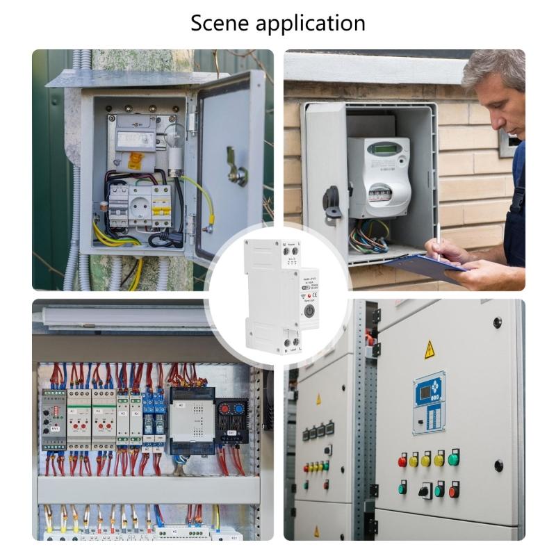 Interruttore Automatico Professionale 63A con Misurazione del Consumo Energetico Interruttori Accessibili da Remoto per Case Intelligenti