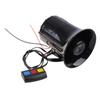 3 Tones Police Fire Alarm Horn Warning Loud Sound Siren Speaker Amplifier Hooter