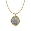 Retro And Elegant Light Luxury Heavy Industry Premium Metal Brass Plated 18K Real Gold Lucky Ancient Coin Ring Bracelet Necklace Women