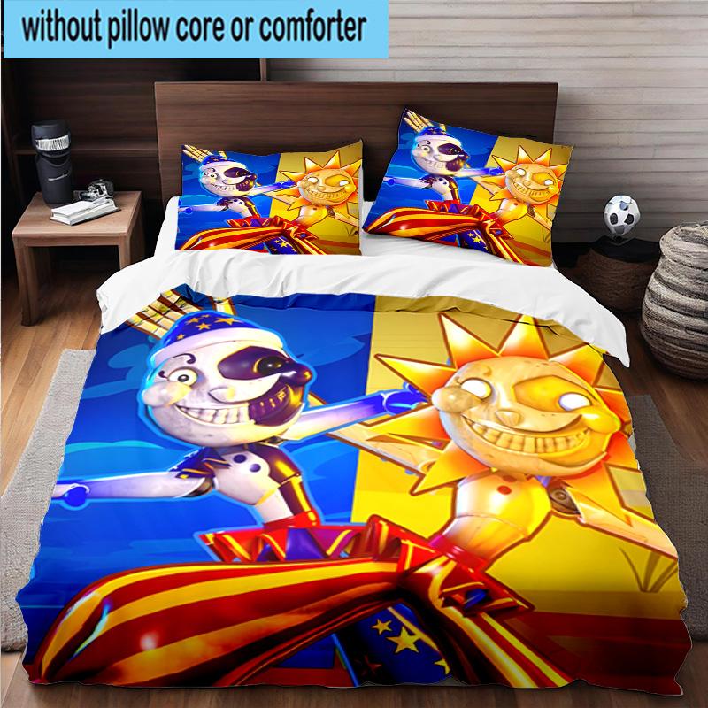 3PCS Skull And Sun Carnival 3pcs Bedding,Including 3PCS Duvet Cover And 2pcs Pillowcases Perfect for Christmas,Ideal for Bedroom, Dormitory