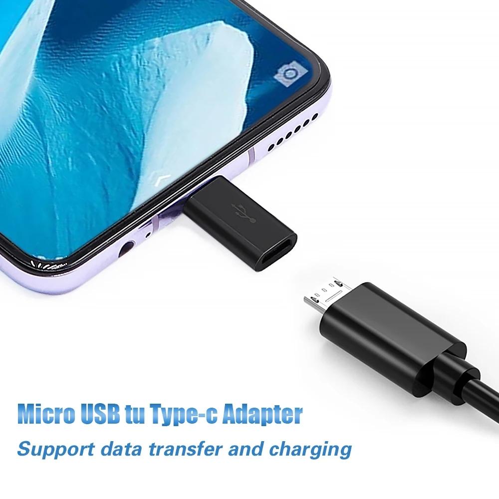 1/5/10Pcs Micro USB Female To Type C Male Adapter Converter for Android Smart Phone Tablet USB Type C To Micro USB Connector