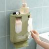 Space Saving Wall Mounted Tissue Box Plastic Garbage Bag Storage Rack Napkin Paper Case  Office