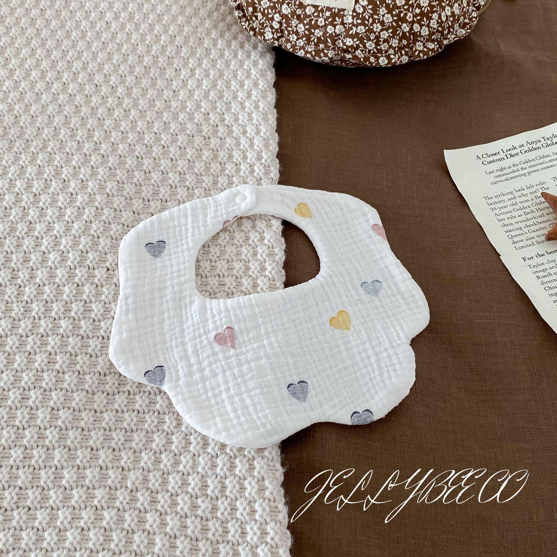 

Скандинавский стиль, Инс, Лепестки, Детский слюнявчик, Полотенце для слюны для новорожденного, Пряжа из 100% чистого хлопка класса А, Все сезоны, Абсорбирующий шарф