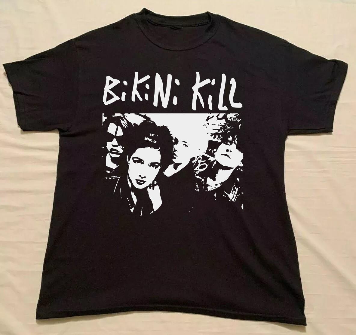Bikini Kill Black Cotton Shirt Full size S-5XL Unisex BS1855 S