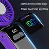 Upgraded Mini Portable Turbo Foldable Neck Fan with USB, Semiconductor Cooling & Digital Display