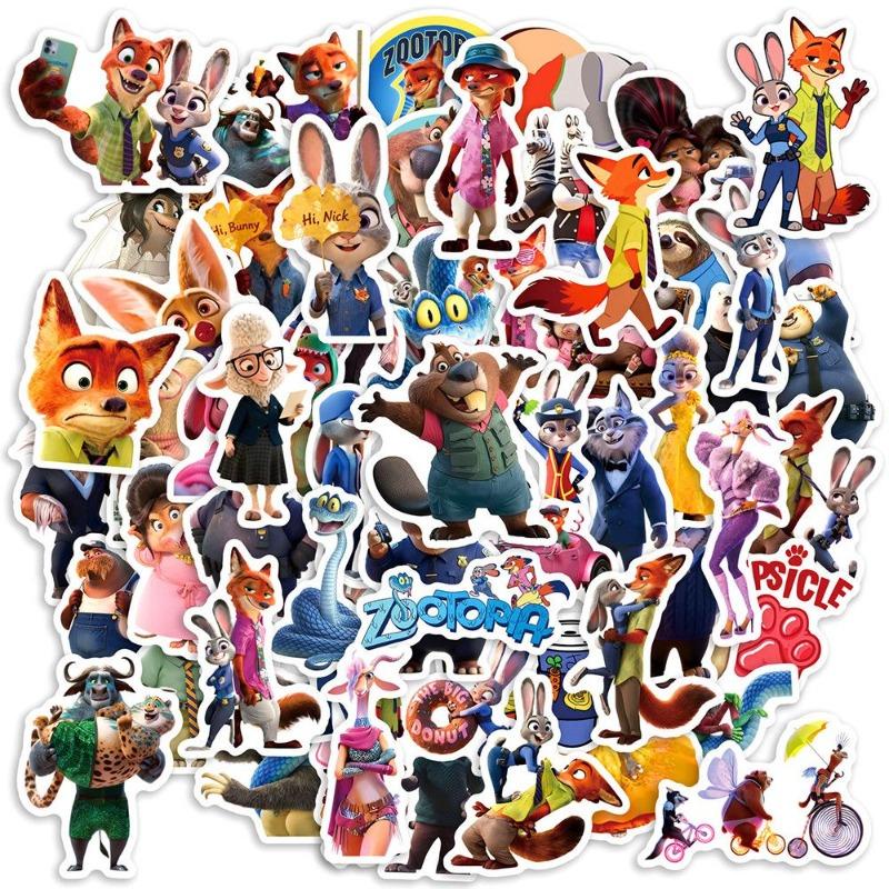 

Kawaii Zootopia 2 Judy Hopps Stickers Nick Wilde Cute Peripheral Graffiti Stickers DIY Decoration Girls Festival Gifts
