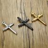 Nail Cross Pendant Necklace For Men Hip Hop Punk Style Copper Color Stainless Steel Chain Christian Church Baptism Party Jewelry