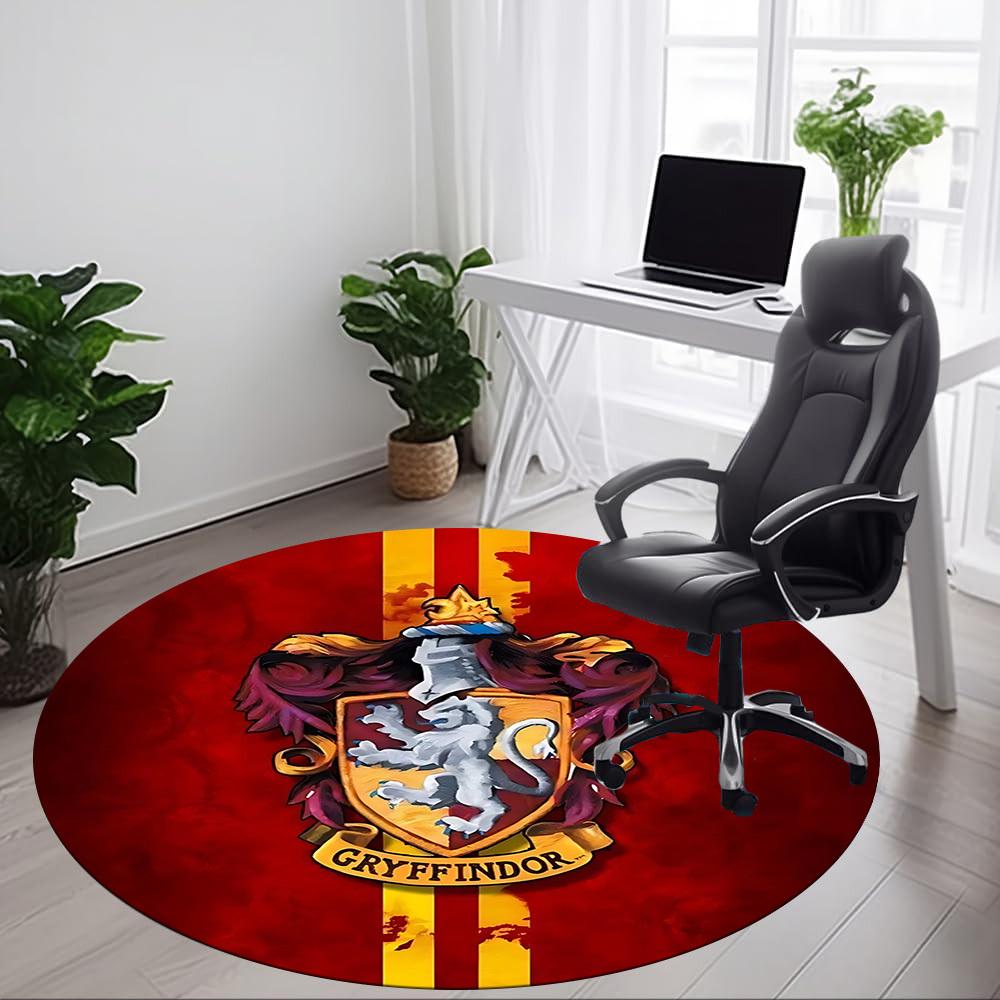 1pc Gryffindor CrestChair Carpet for Office, Non-slip, Soft and Durable Office Rug for Interior Decoration, Perfect for Office yy250925093