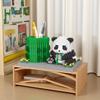 Micro Mini Panda 3D Mangeant du Bambou Bloc de Construction Pot à Crayon - Décoration d'Intérieur Idéale pour les Enfants et un Excellent Cadeau de Rentrée Scolaire