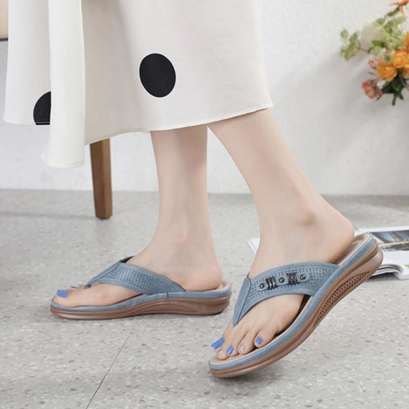 Fashion GKTINOO Summer Shoes Women Sandals Flat Holiday Brand Ladies Sandals Bohemia Style Black Blue Big Size 42 D382