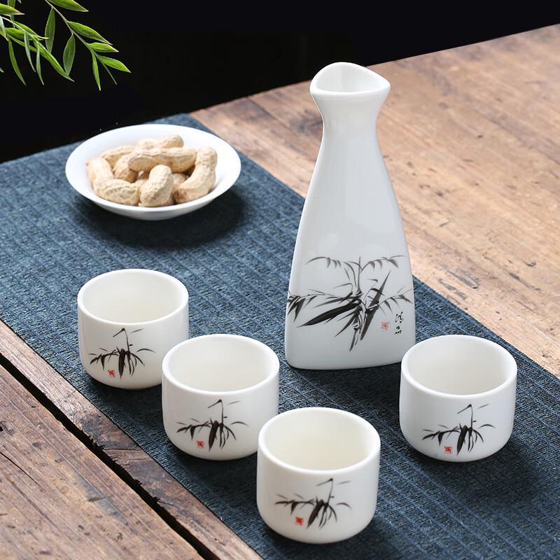 Handmade Ceramic Triangle Baijiu Set
