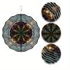360 Degree Rotating Hook 10 Inch Hanging Wind Spinner for Balcony Garden Decoration Artistic Wind Spinner Outdoor Decor