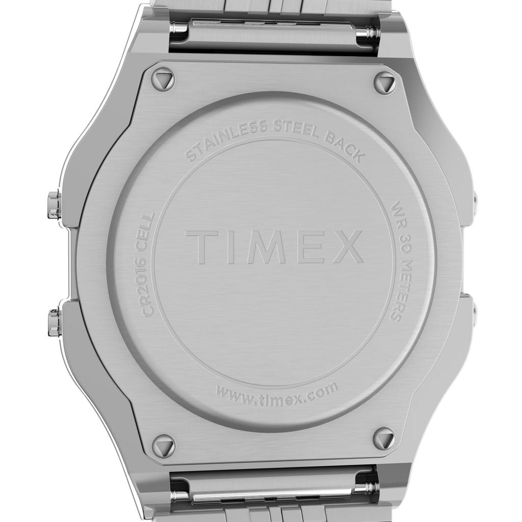Timex T80 34mm Watch with Silver Bracelet