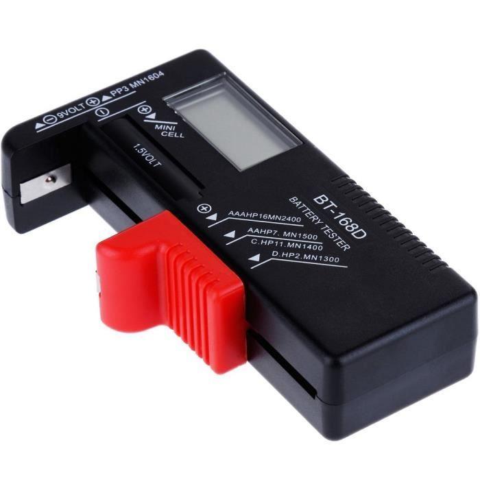 

Anpro Testeur de Piles Universel Testeur AAA AA de Batterie Testeur de CD 1.5V 9V Piles Bouton Testeur Numérique de Batterie Pile