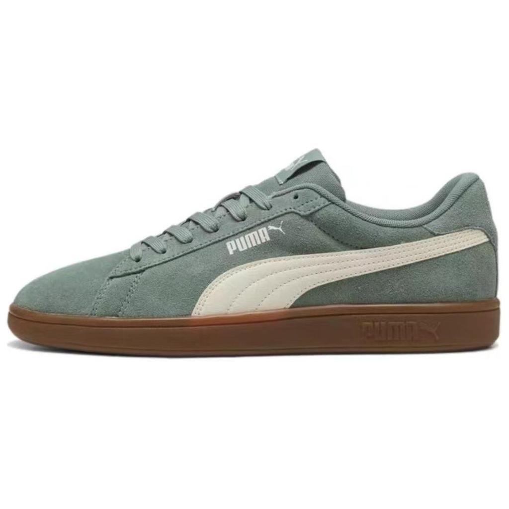 New PUMA Smash 3.0 Low Top Skateboard Shoes Unisex Turquoise White Brown 390984-25