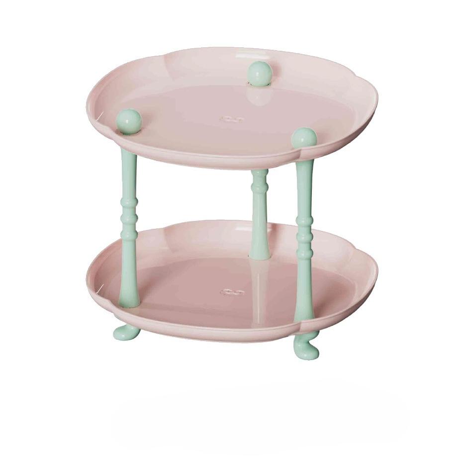 Key Storage Rack At The Entrance, 2-Tier Household Cup Perfume Storage Tray, Classical Style Elegant Storage Rack Organizers