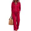 Women's Casual Hoodie Jacket Set for Fall and Winter, Comfortable Fashion Outfit