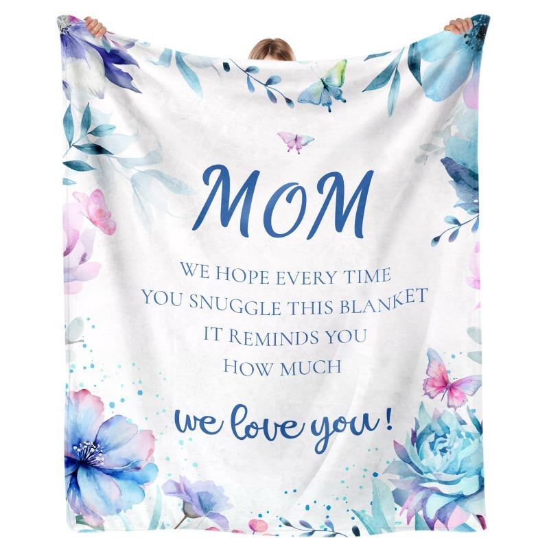 Blanket Flannel Cover Blanket Gift Blanket for Mom and Grandmother Birthday Christmas and New Year Gifts