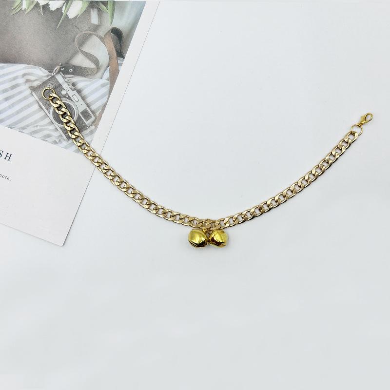 

Кошачий и собачий ошейник с колокольчиком, Регулируемый кошачий ошейник, Декоративное ожерелье для кошек и собак, Подвеска на шею для больших и маленьких собак и кошек, Котенок серебряный