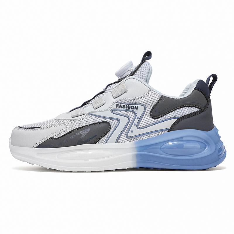 

Спортивная обувь, новые модные вращающиеся кнопки, мужская повседневная обувь, удобные кроссовки с толстой подошвой Popcorn, мужские кроссовки для бега по городу 44