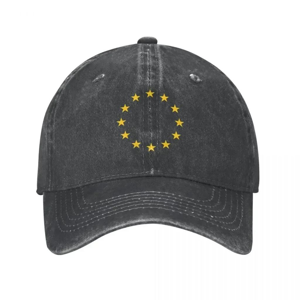 EU Europe European Union European Flag EU Stars Baseball Cap Rave Streetwear Women'S Hat Men'S
