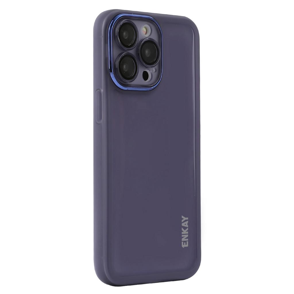 ENKAY HAT PRINCE For iPhone 14 Pro Case Matte TPU Phone Cover with Lens Film