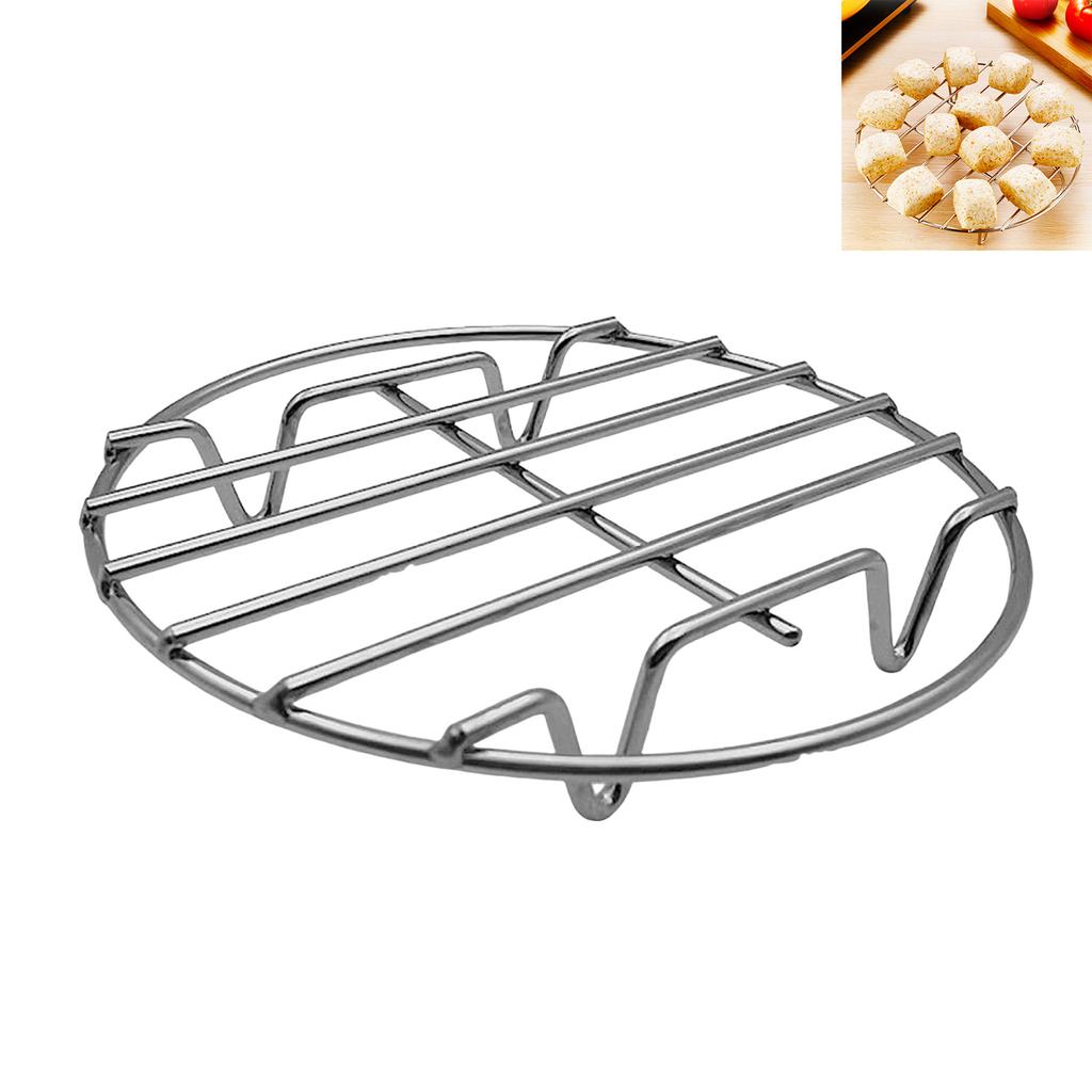 1pcs Round Steamer Rack Cooking Rack Multi-use Rust-proof Steaming Rack Fits Air Fryer/Stockpot/Pressure Cooker