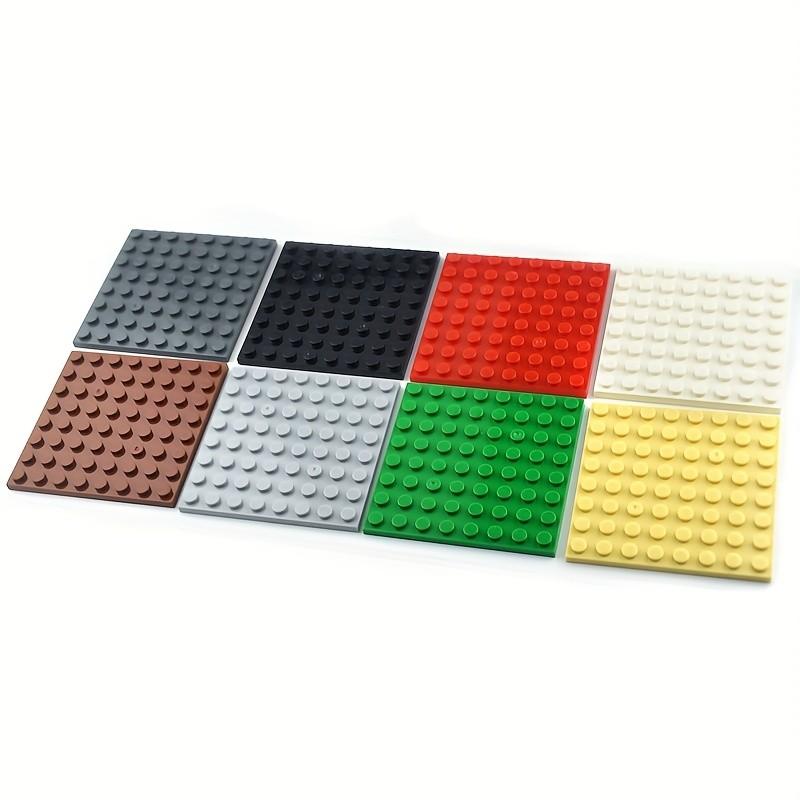10 ks 8x8 Základové desky stavebních kostek - Oboustranné, kompatibilní s 41539, Proplétací tenké kostky pro STEM učení, DIY projekty, Vzdělávací hračky