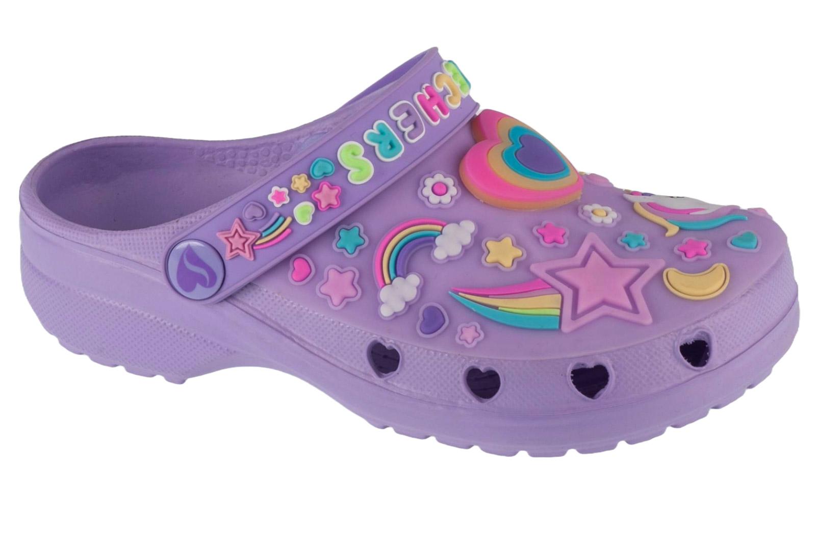Skechers Heart Charmer - Girly Land, sandalias moradas para niña 36