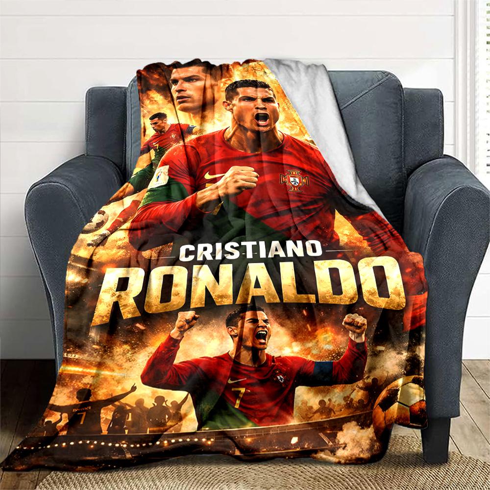1pc Number 7 Soccer Blanket, Gift, for Men and Women, Soft Blanket, Good for Sofa Bed Couch Travel, Lightweight Flannel Blanket