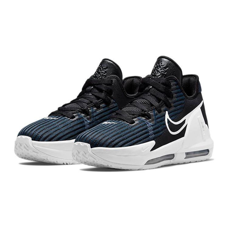 Nike LeBron Witness 6 GS Schwarz Dark Obsidian Kinder Turnschuhe Blau Weiß DD0423-002