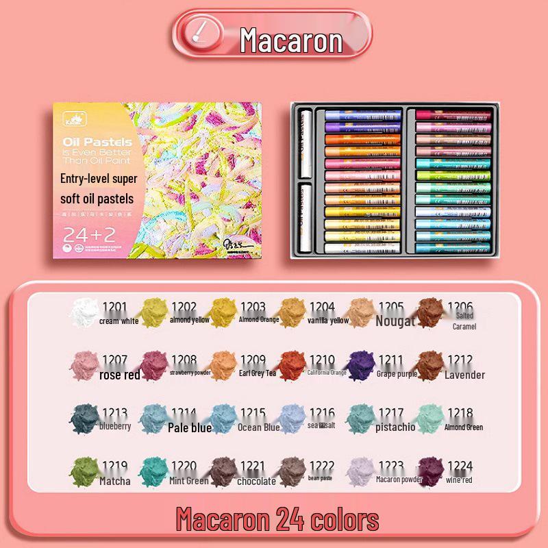 

Пастель масляная Gaole Super Soft - Тяжелые, переливающиеся мелки для детей: Доступно в 12, 24 или 36 цветах