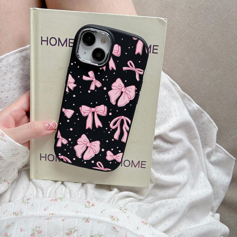 Husă Pentru Realme C63 C61 C67 C51 C53 C55 C21Y C25Y C20 C35 C12 5i 6i 8 9 11 12 13 Pro Plus GT3 cover Drăguță Y2K Fundiță Roz