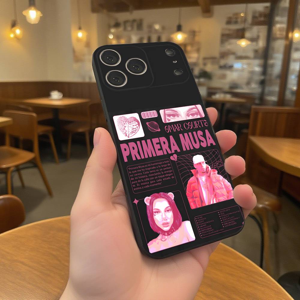 

Primera Musa Omar Courtz Wear-resistant Phone Case For iPhone 17,16,15,14,13,12,11,Pro,Max,Plus Black Soft Cover iPhone14Pro