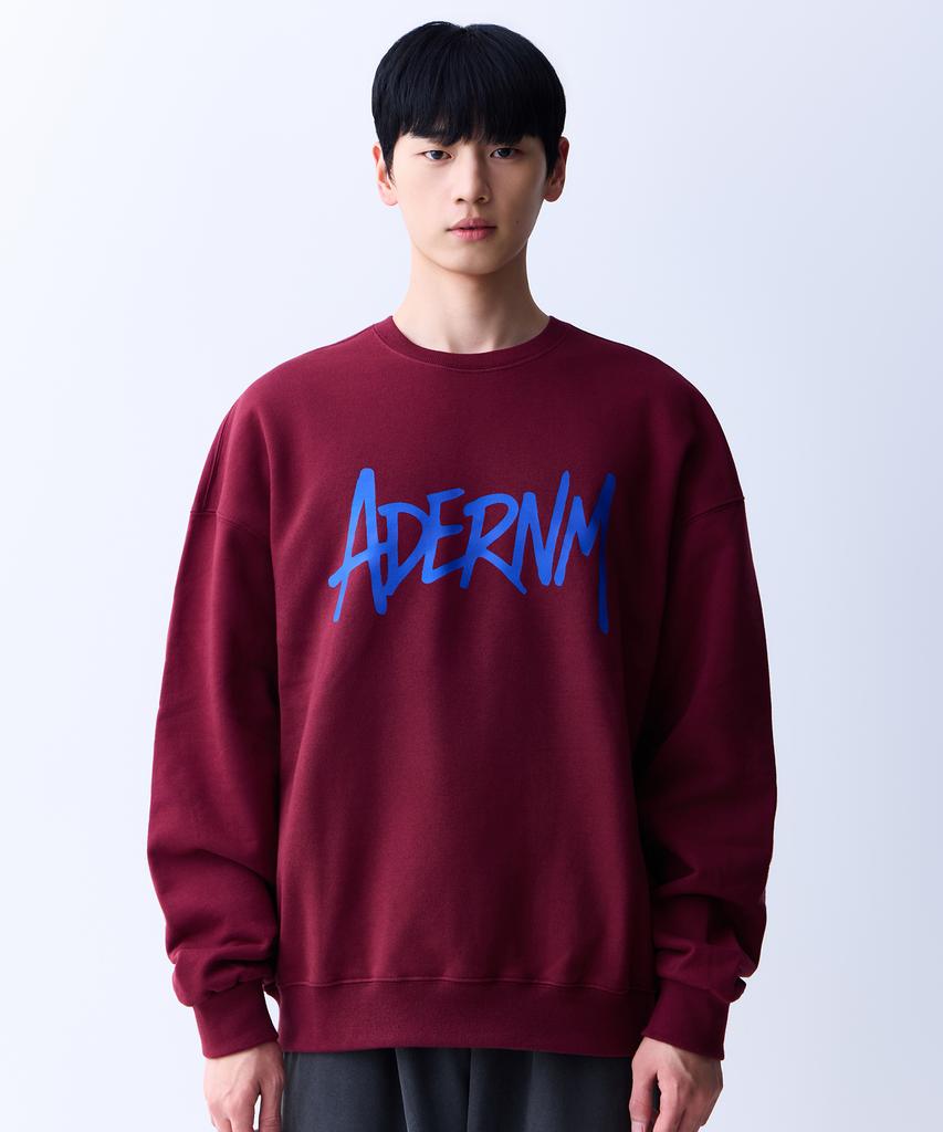 ADERNM Scrip Sweatshirt Burgundy