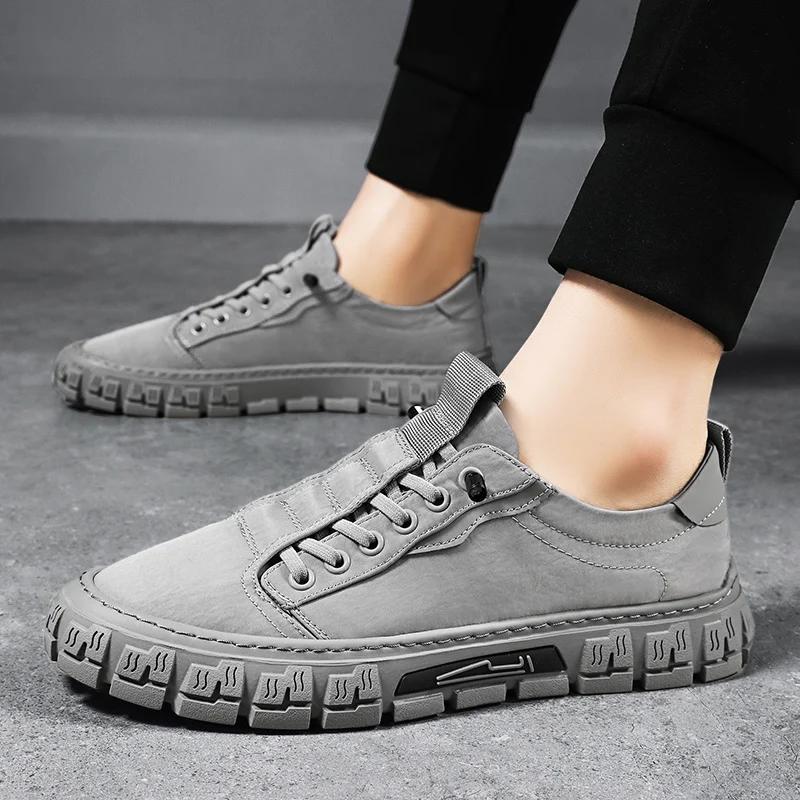 Fashion Casual Shoes for Men Outdoor Breathable Mens Sneakers Platform Tennis Shoes Walking Vulcanized Mens Shoes Zapatos Hombre