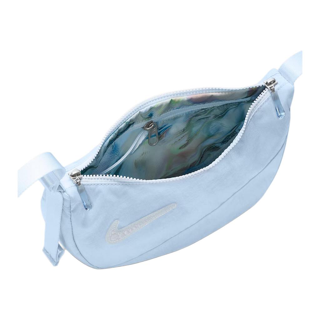 New Nike Aura Nylon Shoulder Bag Women's Blue HV5272-423