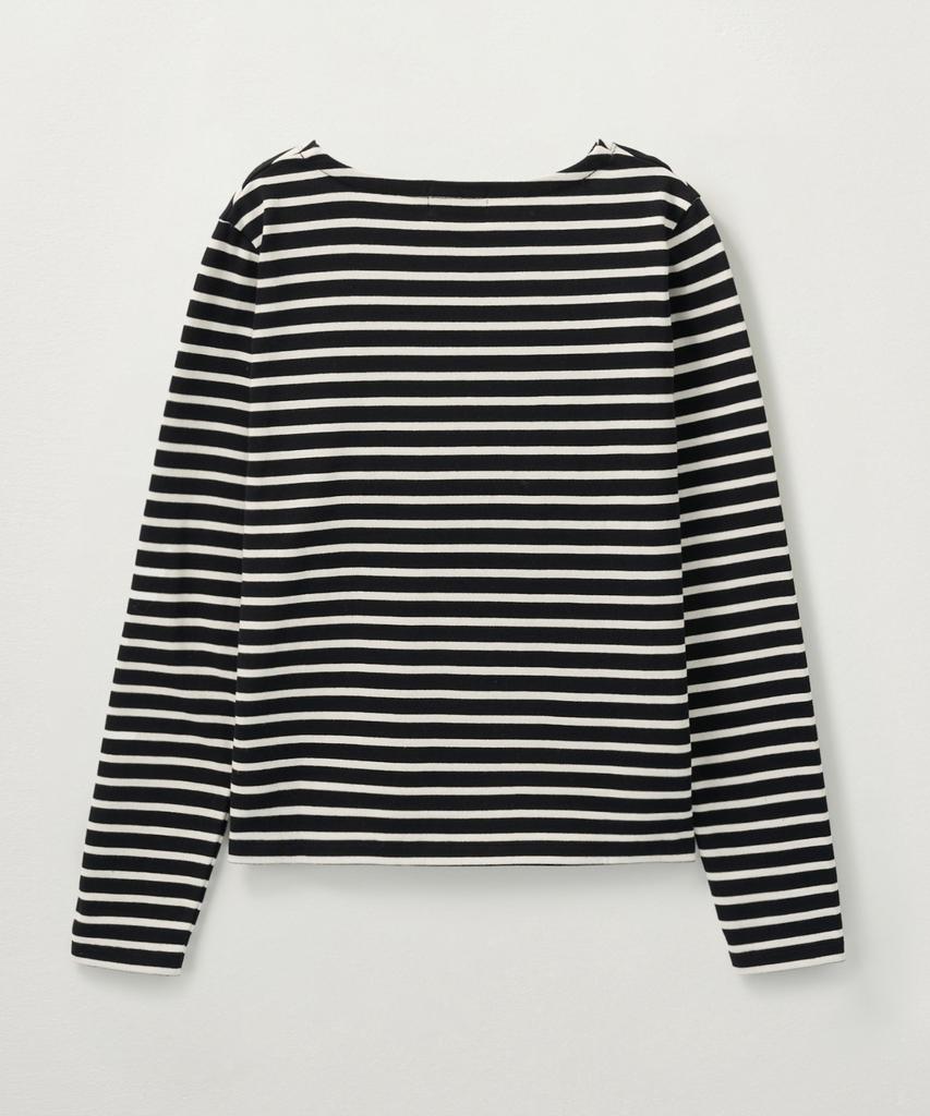 Seteo (W) Bon Voyage Border Long Sleeve Black