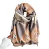 0G Thickened star imitation cashmere thermal scarf for women's high-end office air conditioner shawl for women
