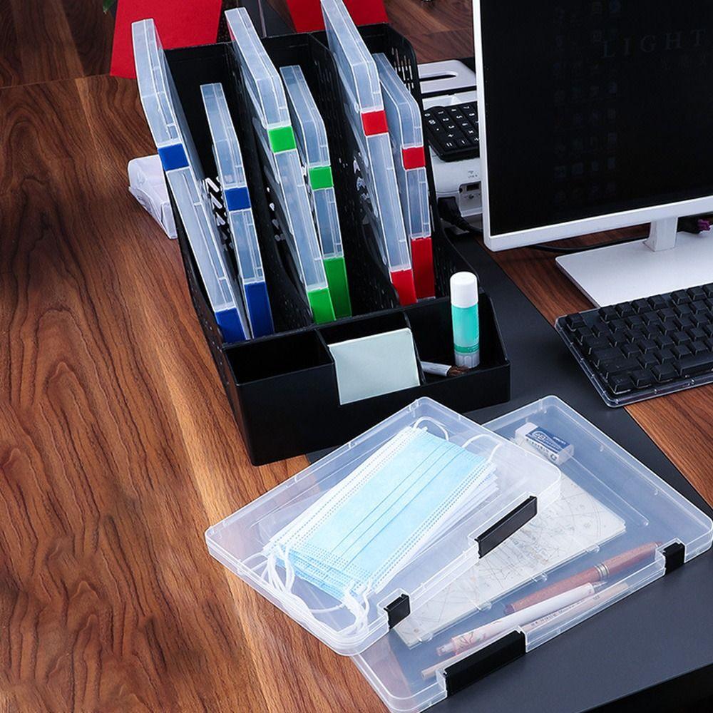Sorting File Case Transparent Stationery Storage Box Storage Folder File Box File Organizer